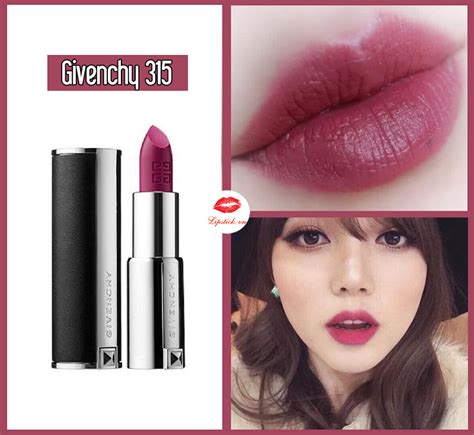 swatch son givenchy 315|Givenchy raspberry pink le rouge.